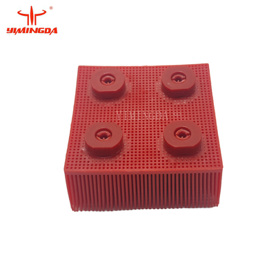 Red Nylon Auto Cutter Bristle Block 90 * 95 mm for VT5000 / 7000 Cutter