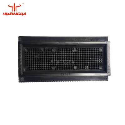 Bloque de cerdas de nailon negro de 49 mm de altura para cepillo de plástico cortador YYC